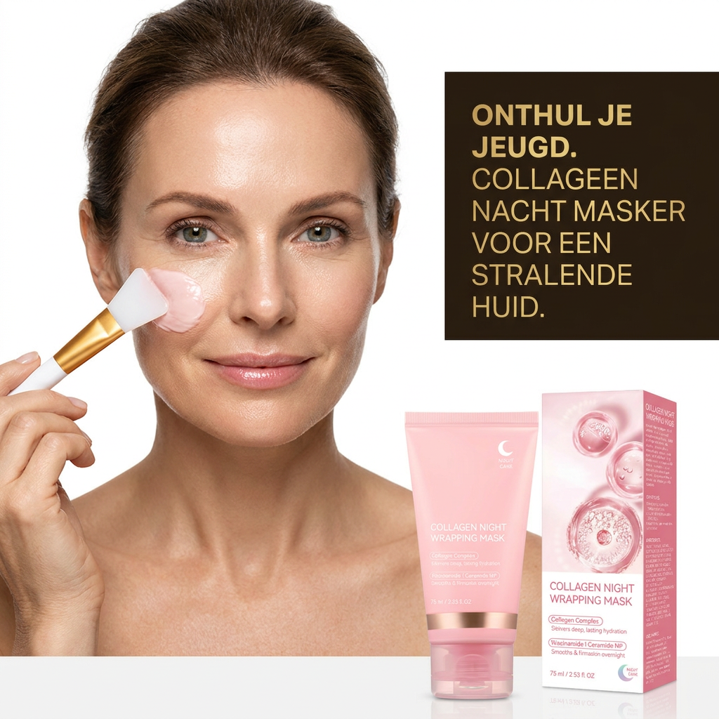 Zavindo Pro Glow - Bio-Collageen Nachtmasker